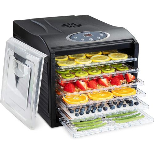  Ivation 6 Tray Digital Electric Food Dehydrator Machine 480w for Drying Beef Jerky, Fruits, Vegetables & Nuts