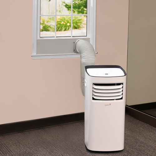  Ivation 10,000 BTU Portable Air Conditioner  Compact Single-Hose AC Unit & Dehumidifier wRemote Control, Digital LED Display & Multi-Mode Function - 400 SqFt Coverage