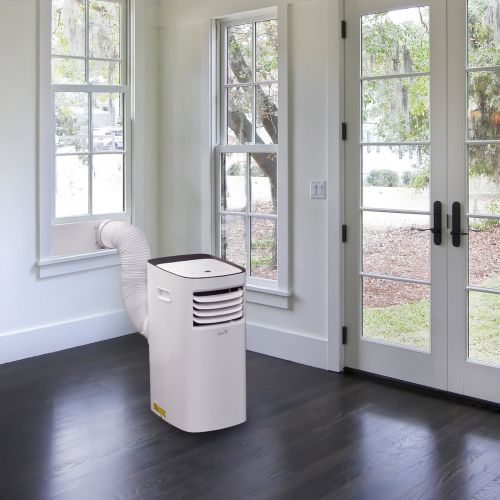  Ivation 12,000 BTU Portable Air Conditioner  Compact Single-Hose AC Unit & Dehumidifier wRemote Control, Digital LED Display & Multi-Mode Function - 450 SqFt Coverage