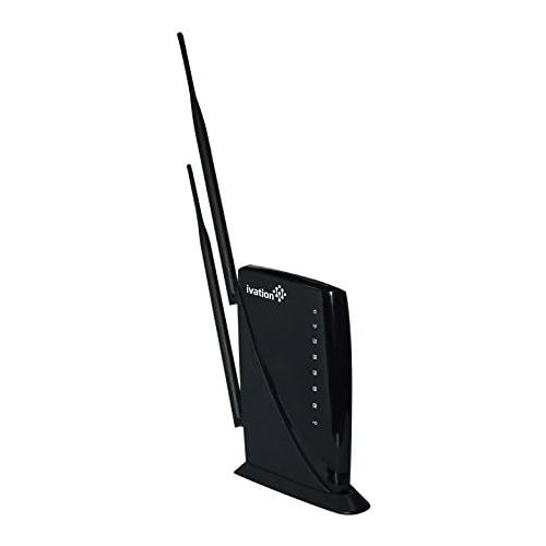  Ivation Internet WiFi Booster High Power Wireless-N 600mW Range Extender Wi Fi Wireless Repeater with MIMO Technology Increases Internet Range Strength & Coverage of Wireless Signals Up to