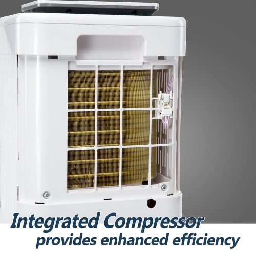 Ivation 11 Pint Small-Area Compressor Dehumidifier - with Continuous Drain Hose, Air Purifier & Ionizer for Smaller Spaces, Bathroom, Attic, Crawlspace and Closets - for Spaces Up