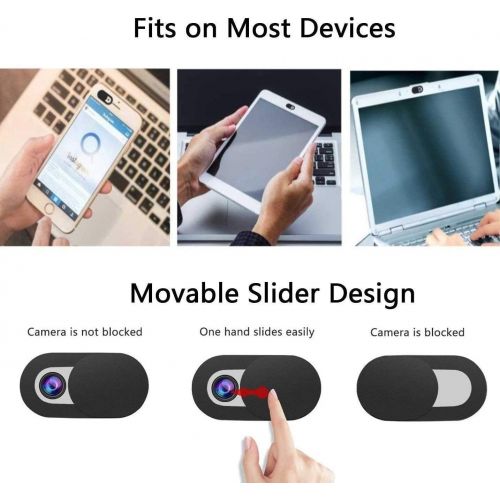  [아마존베스트]ivoler Webcam Cover, 6x, Black