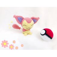 IvoryTreeHouse Skitty Pokemon Crochet, Nursery decor, Pokemon amigurumi, Crochet Pokemon, Handmade crochet Pokemon, Gift, Birthday gift, Toy, Dolly