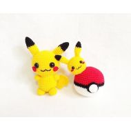 IvoryTreeHouse Pikachu Pokemon Crochet, Nursery decor, Pokemon amigurumi, Crochet Pokemon, Handmade crochet Pokemon, Gift, Birthday gift, Toy, Dolly