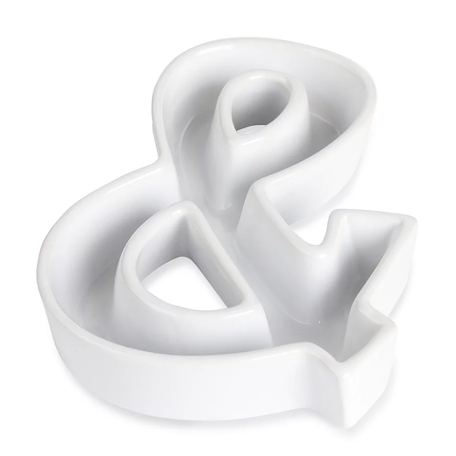 Ivy Lane Design Ceramic Ampersand Candy Dish