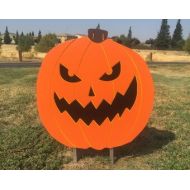 IvysWoodCreations Halloween Pumpkin Wooden Lawn Halloween Decoration Large Yard Art