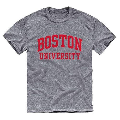  Ivysport Short Sleeve Adult Grey T-Shirt with Classic Arch Logo, NCAA Colleges and Universities