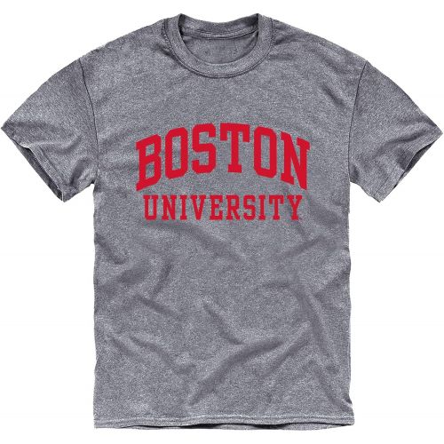  Ivysport Short Sleeve Adult Grey T-Shirt with Classic Arch Logo, NCAA Colleges and Universities