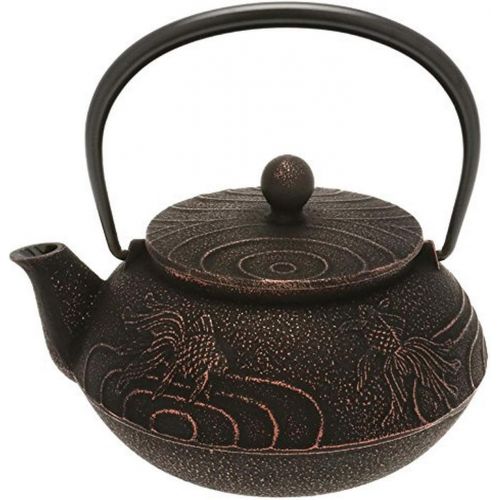  Iwachu Japanese Iron Tetsubin Teapot, Black