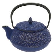 Iwachu 480-967 Japanese Iron Tetsubin Teapot, Europa Blue