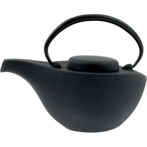  Iwachu Japanese Artisan Iron Tetsubin Teardrop Teapot, 23-Ounce, Matte Black