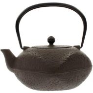Iwachu Japanese Artisan Iron Tetsubin Square Teapot, 42-Ounce, Antique Brown