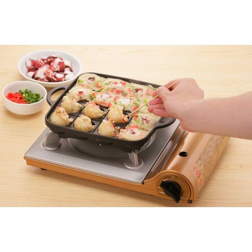  [아마존베스트]Iwatani Takoyaki Grill Pan , Medium, Black