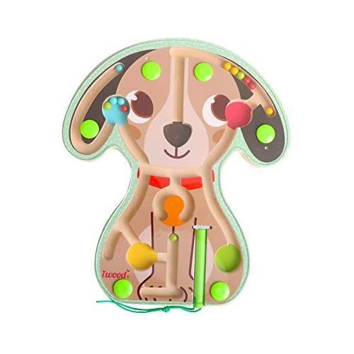  iwood Wooden Magnetic Maze Puzzle for Toddlers (Multicolored)