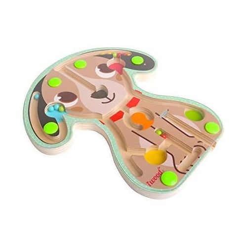  iwood Wooden Magnetic Maze Puzzle for Toddlers (Multicolored)