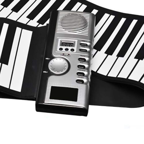  Ixaer ixaer Portable 61 Keys Flexible Roll-up Piano USB Electronic Keyboard with Full Soft Responsive Keys Built-in Speaker