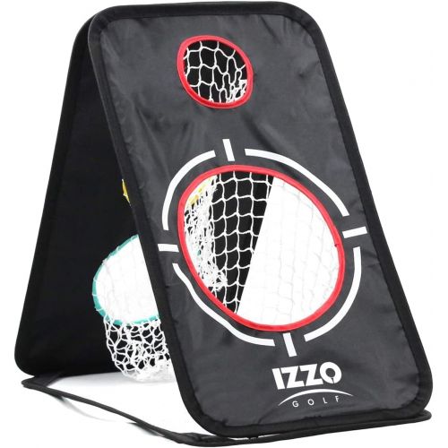  Izzo Golf A-Frame Chipping Practice Net Indoor/Outdoor - Golf Chipping Practice Training Net Designed to Improve Chipping Accuracy