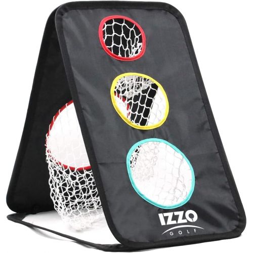  Izzo Golf A-Frame Chipping Practice Net Indoor/Outdoor - Golf Chipping Practice Training Net Designed to Improve Chipping Accuracy