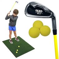 Izzo Golf EZ-2 Kids Club & Practice Ball Set - Starter Golf Club Set for Kids Learning to Golf