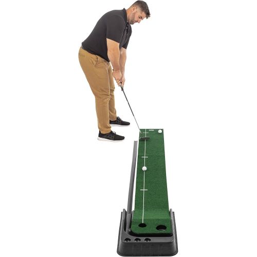  Izzo Golf Dual Hole Auto Return Putting Mat, Green