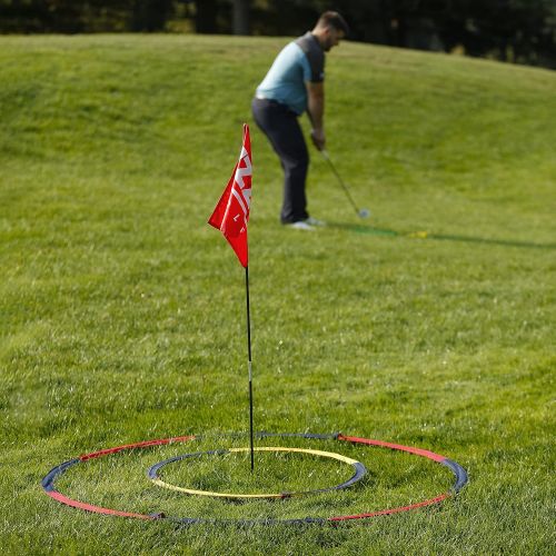  Izzo Golf Backyard Bullseye Golf Practice Set - Backyard Golf Practice Range with Foam Practice Golf Balls