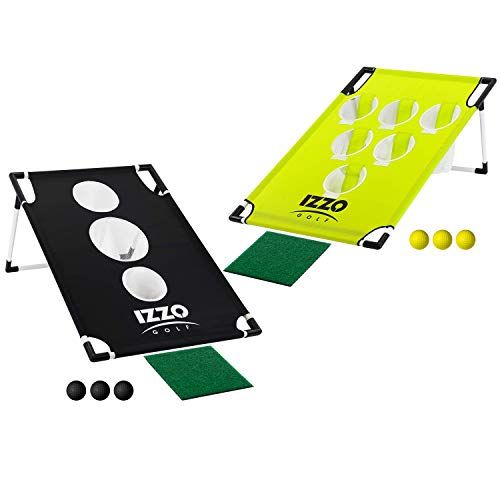  Izzo Golf Pong-Hole Golf Chipping Game & Golf Practice Net