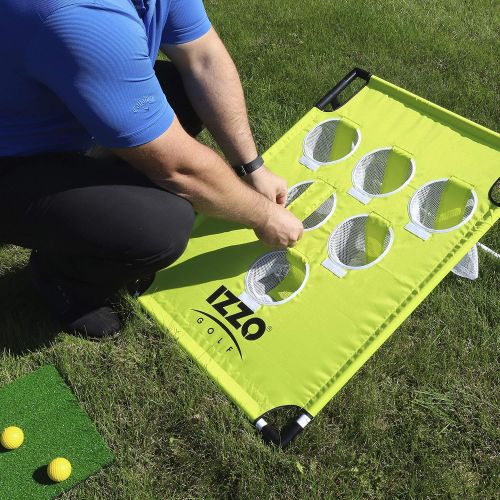  Izzo Golf Pong-Hole Golf Chipping Game & Golf Practice Net