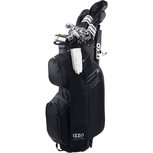  Izzo Golf Deluxe Cart Bag - Golf Cart Bag for Push Cart or Golf Cart