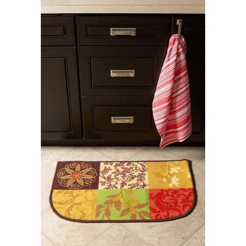  J&M Home Fashions Fashion Non-Skid Printed Comfort Kitchen Mat Area Rug, 18x30-Tuscany