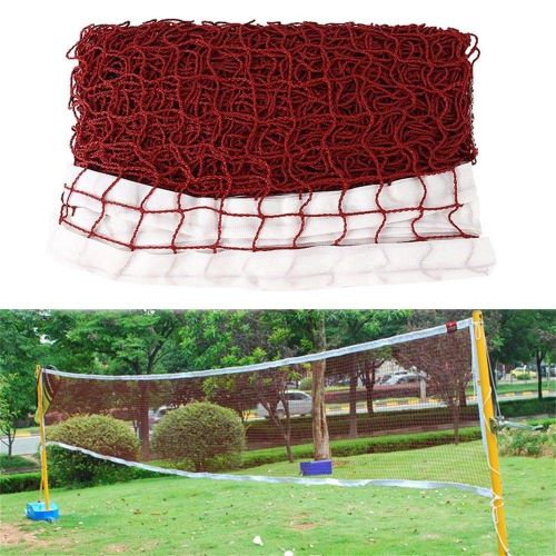  J&T Jordan J&T Badminton Tennis Volleyball Net for Beach Garden Indoor Outdoor Games Red