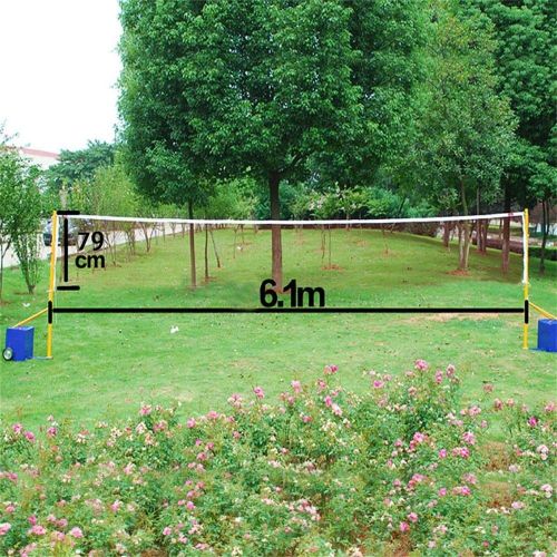  J&T Jordan J&T Badminton Tennis Volleyball Net for Beach Garden Indoor Outdoor Games Red