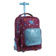 J+World+New+York J World New York Kids Sparkle Rolling Backpack, Stars, One Size