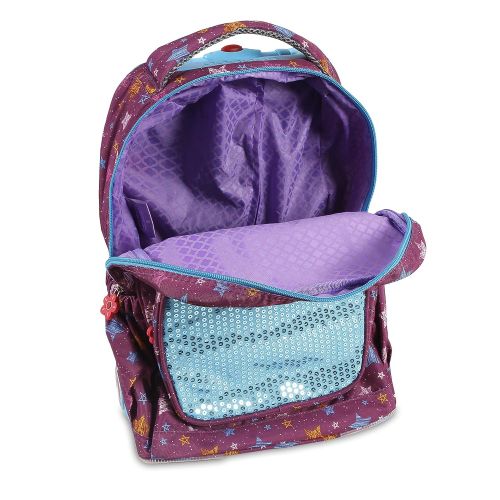  J+World+New+York J World New York Kids Sparkle Rolling Backpack, Stars, One Size