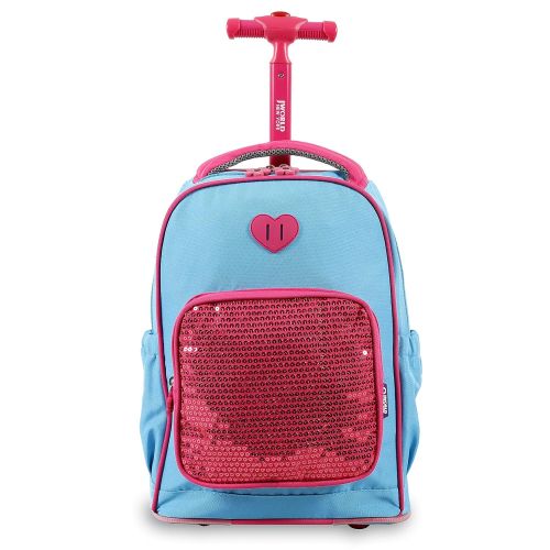  J+World+New+York J World New York Kids Sparkle Rolling Backpack