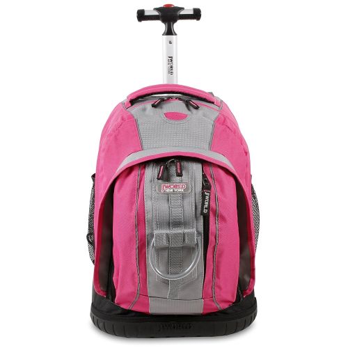  J+World+New+York J World New York Twinkle Light Up Wheel Rolling Backpack