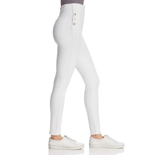  J Brand Natasha Sky-High Skinny Jeans in Blanc