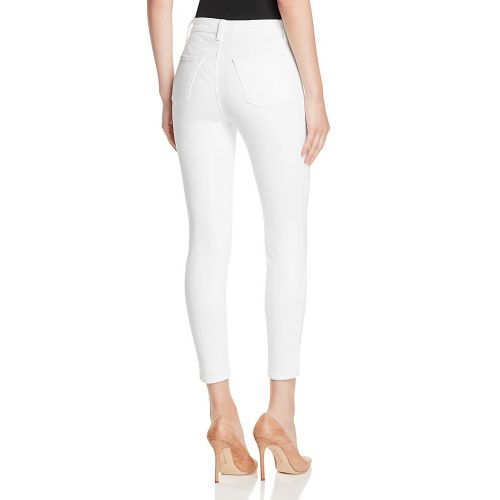  J Brand Alana High Rise Crop Jeans in Blanc