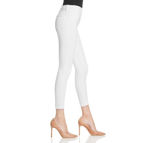  J Brand Alana High Rise Crop Jeans in Blanc