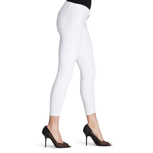  J Brand Mid Rise Capri Jeans in Blanc