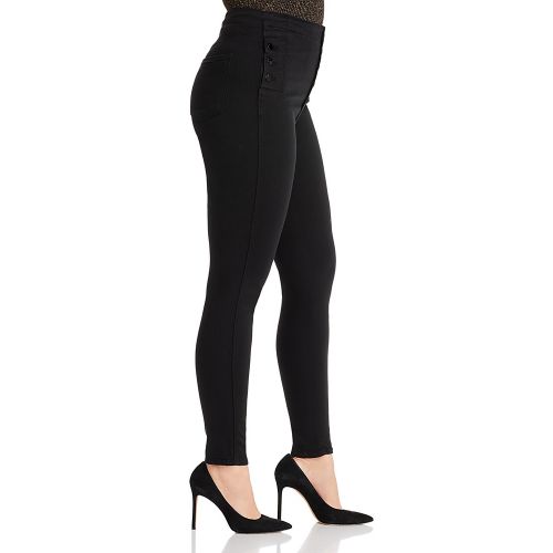  J Brand Natasha Sky High Skinny Jeans in Seriously Black