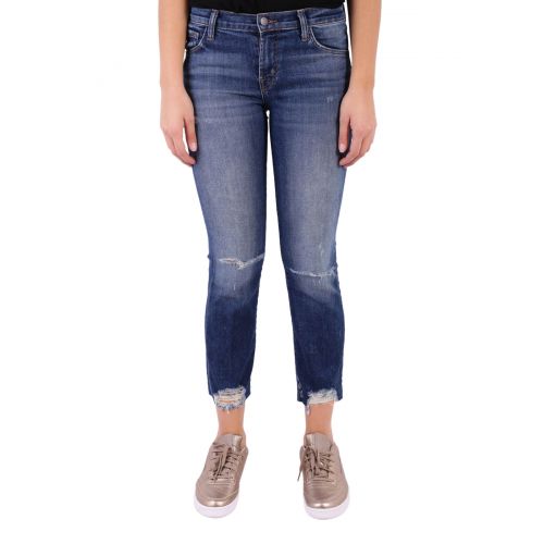  J Brand Selena scraped knees denim jeans