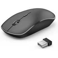 Wireless Mouse for Laptop, J JOYACCESS 2.4G Ultra Thin Silent Mouse with USB Receiver, 2400 DPI Portable Mobile Optical Cordless Mouse for Laptop, Computer, MacBook,Window, Chromeb