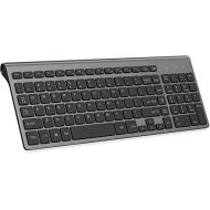 [아마존베스트]Wireless Keyboard, J JOYACCESS 2.4G Slim and Compact Wireless Keyboard for Computer,Laptop,Windows,PC,Desktop,Smart TV-Black and Grey