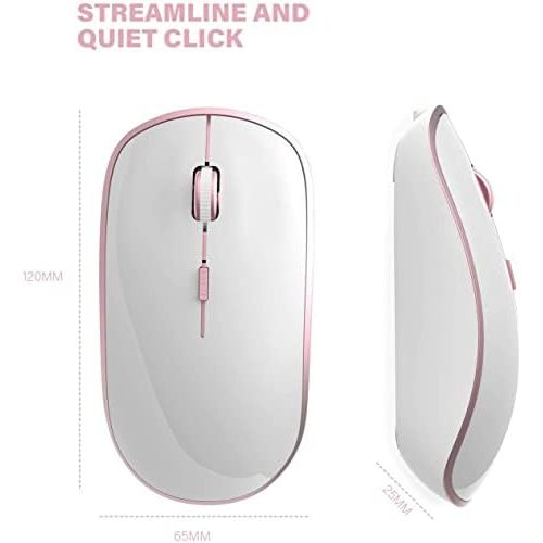  [아마존베스트]J JOYACCESS Wireless Keyboard and Mouse Combo, Stylish Compact Full-Size Keyboard and 2400 DPI Stream-line Optical Mouse for PC, Desktop, Computer, Notebook, Laptop, Windows XP/Vista/7/8/10 by