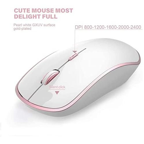  [아마존베스트]J JOYACCESS Wireless Keyboard and Mouse Combo, Stylish Compact Full-Size Keyboard and 2400 DPI Stream-line Optical Mouse for PC, Desktop, Computer, Notebook, Laptop, Windows XP/Vista/7/8/10 by