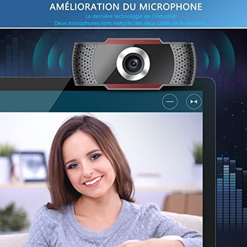  [아마존베스트]J JOYACCESS Webcam with Microphone, 1080P HD Webcam USB Camera for PC Laptop Desktop with Automatic Light Correction for Video Chat and Recording, Conference, Games, Compatible with Windows, M