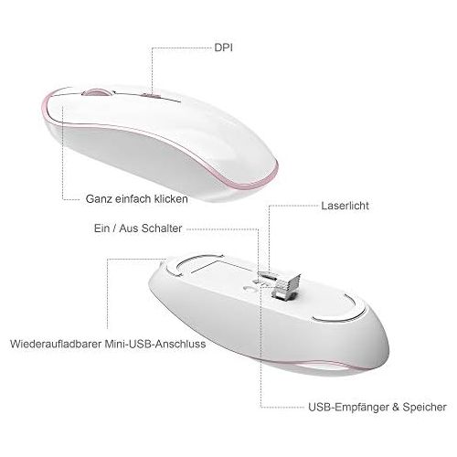  [아마존베스트]J JOYACCESS Mouse and Keyboard, 2.4 GHz Ultra Thin Wireless Keyboard Mouse Set