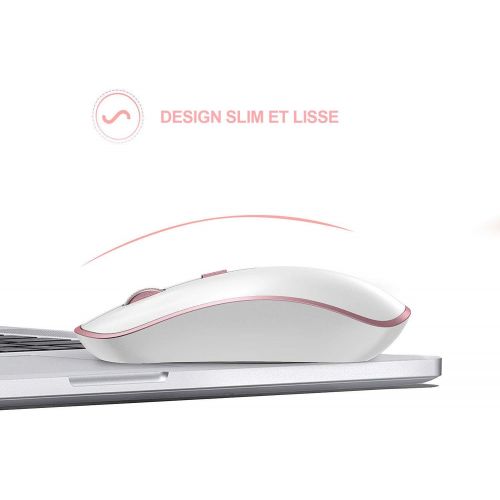  [아마존베스트]J JOYACCESS Mouse and Keyboard, 2.4 GHz Ultra Thin Wireless Keyboard Mouse Set