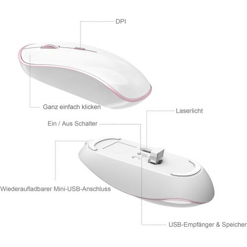  [아마존베스트]J JOYACCESS Mouse and Keyboard, 2.4 GHz Ultra Thin Wireless Keyboard Mouse Set