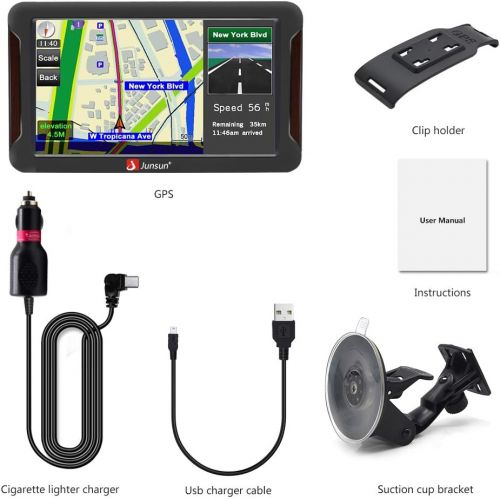 준선 [아마존핫딜][아마존 핫딜] Junsun GPS Navigation for Car, 7 inch Car GPS HD Touch Screen 8GB 256MB Sat Nav for Cars with USA, Canada, Mexico Lifetime Map Free Update